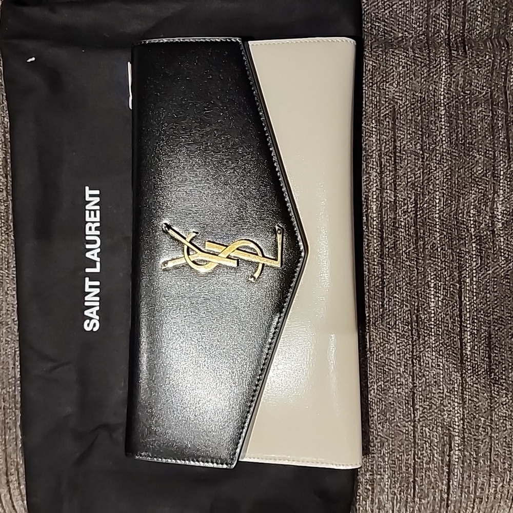 Saint Laurent Two-tone YSL Monogram wallet  100% Authentic purchase at Nordstrom